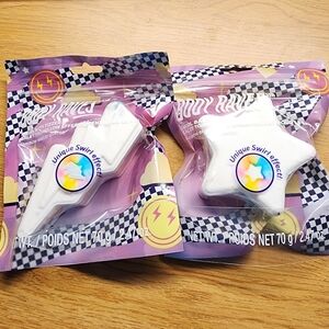 Body Raves NEW Bath Bombs Star or Lightening Bolt 2.47oz each